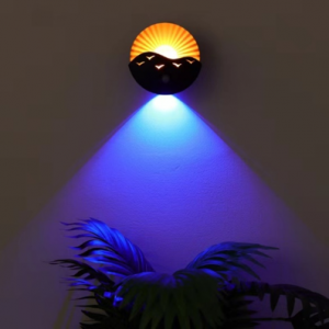 Fahazavan'ny sensor hazavan'ny masoandro miposaka RGB 10 Color Gradient Night Lamp