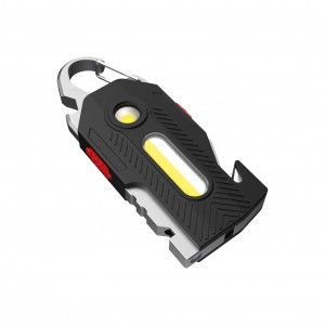 Portable COB Work Light Hanging Hook Comes with Flashlight