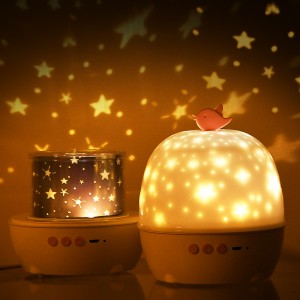 China Wholesale New Product Bluetooth Function Music Box Multiple Color Star Projector Night Light