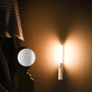 Hot-selling Usb Motion Sensor Wireless Light Kitchen Cabinet Led Night Light Rechargeable Battery Dimmable Under Closet Led Cabinet Lights